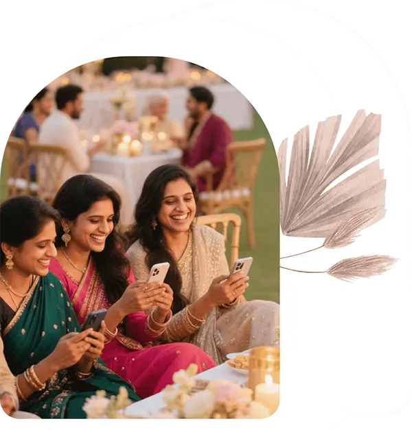 Couple celebrating illustration